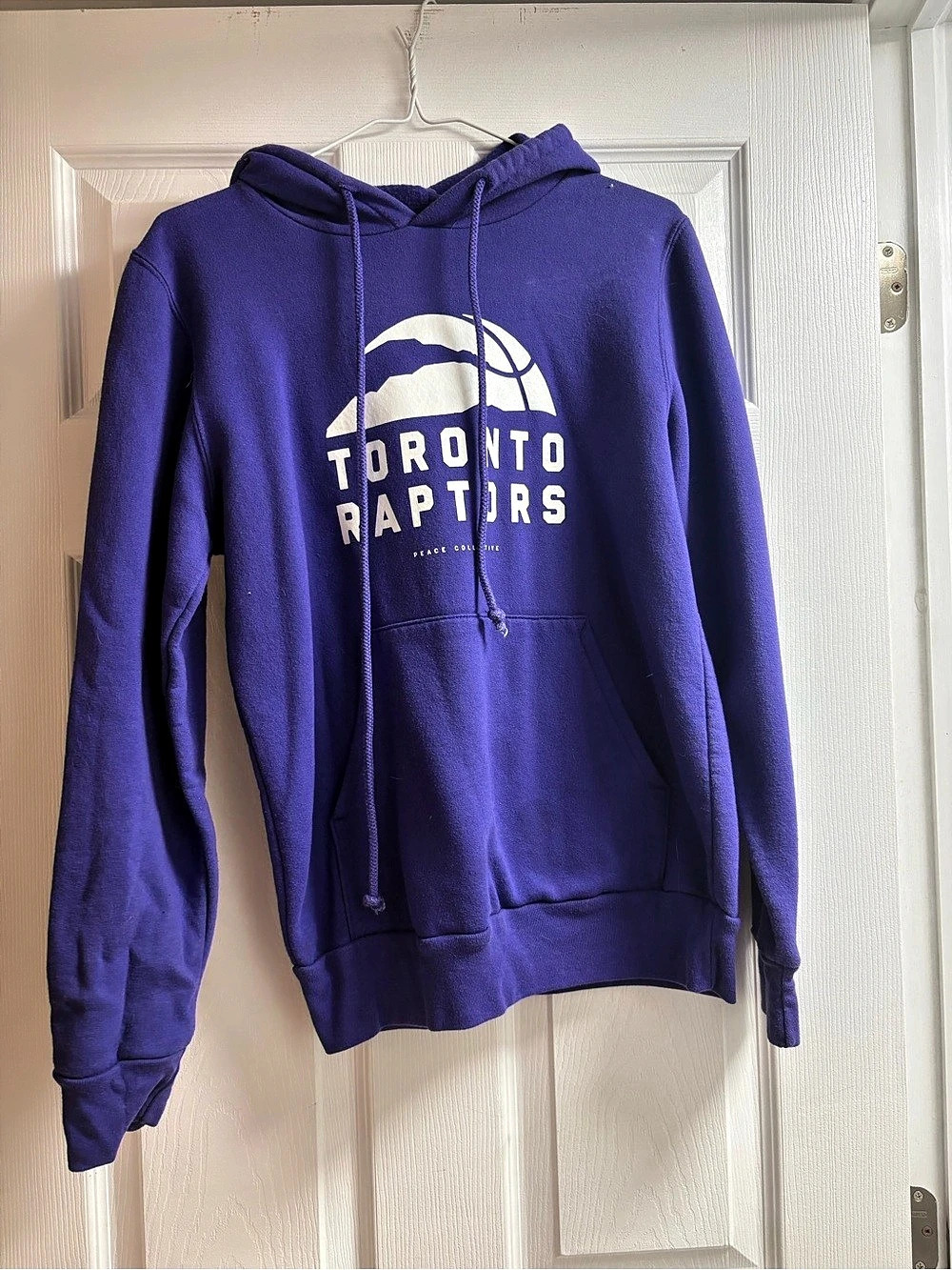 Rare Peace Collective Toronto Raptors Peace Collective Hoodie Purple Size Medium